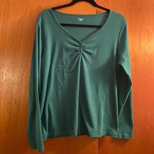 St Johns Bay ruched-neck tee, XL